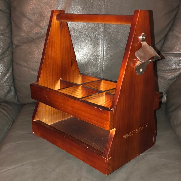 Vintage Beer Caddy with a Bottle Opener